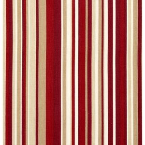 New Canvas Cotton  Striped Red and Beige Apron Adult sz Hand Crafted